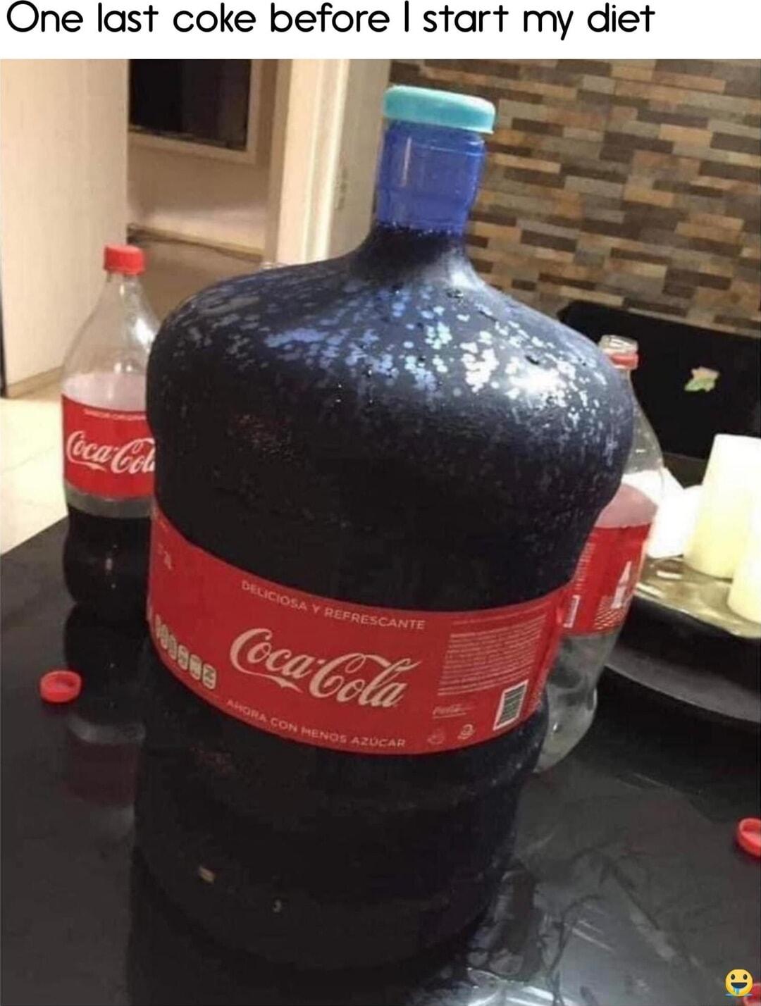 One last coke before start my diet