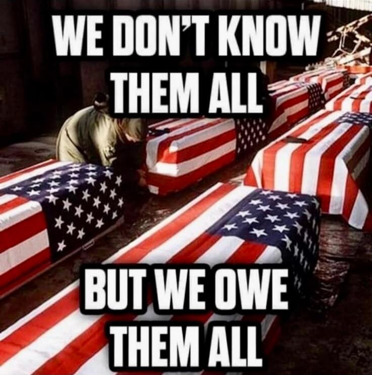 WE DON'T KNOW THEM ALL BUT WE OWE THEM ALL