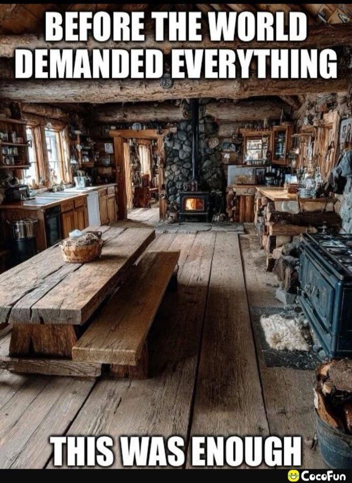 BEFORE THE WORLD DEMANDED EVERYTHING
THIS WAS ENOUGH