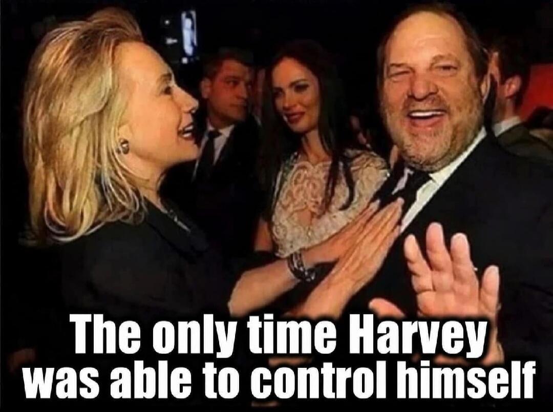 The only time Harvey was able to control himself