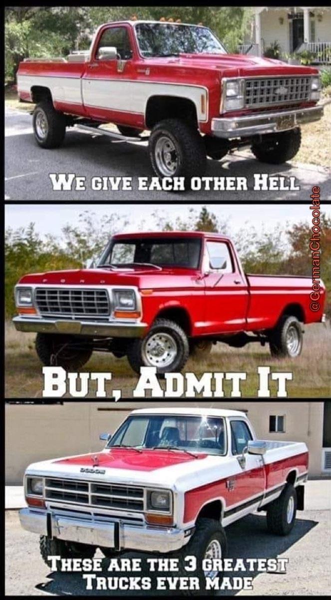 B 6 o Buhul 2 e N uesf ARE THE 3 6 _ TRUCKS EVER