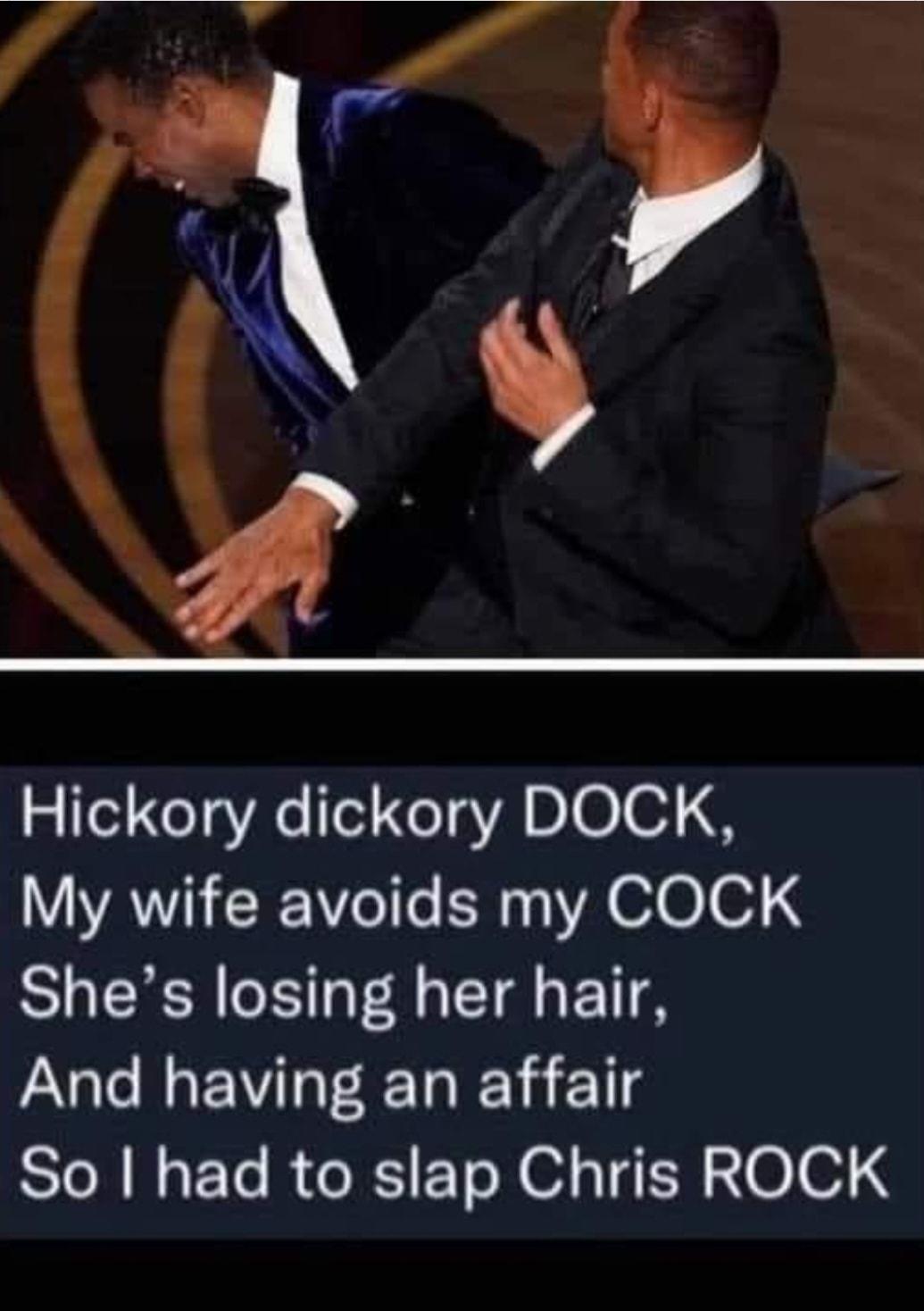 Hickory dickory DOCK My wife avoids my COCK Shes losing her hair And having an affair SToR N aF Te RGRSIE To N O TSN 2004