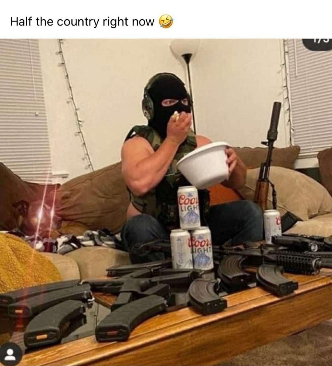 Half the country right now