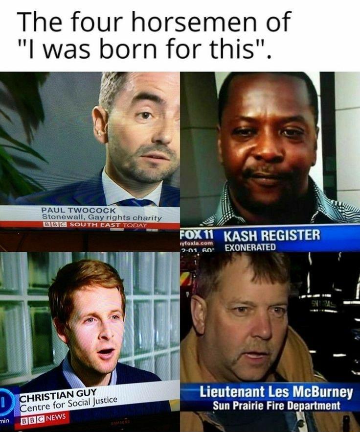 The four horsemen of l was born for this Lieutenant Les McBurney Sun Prairie Fire llmlm o