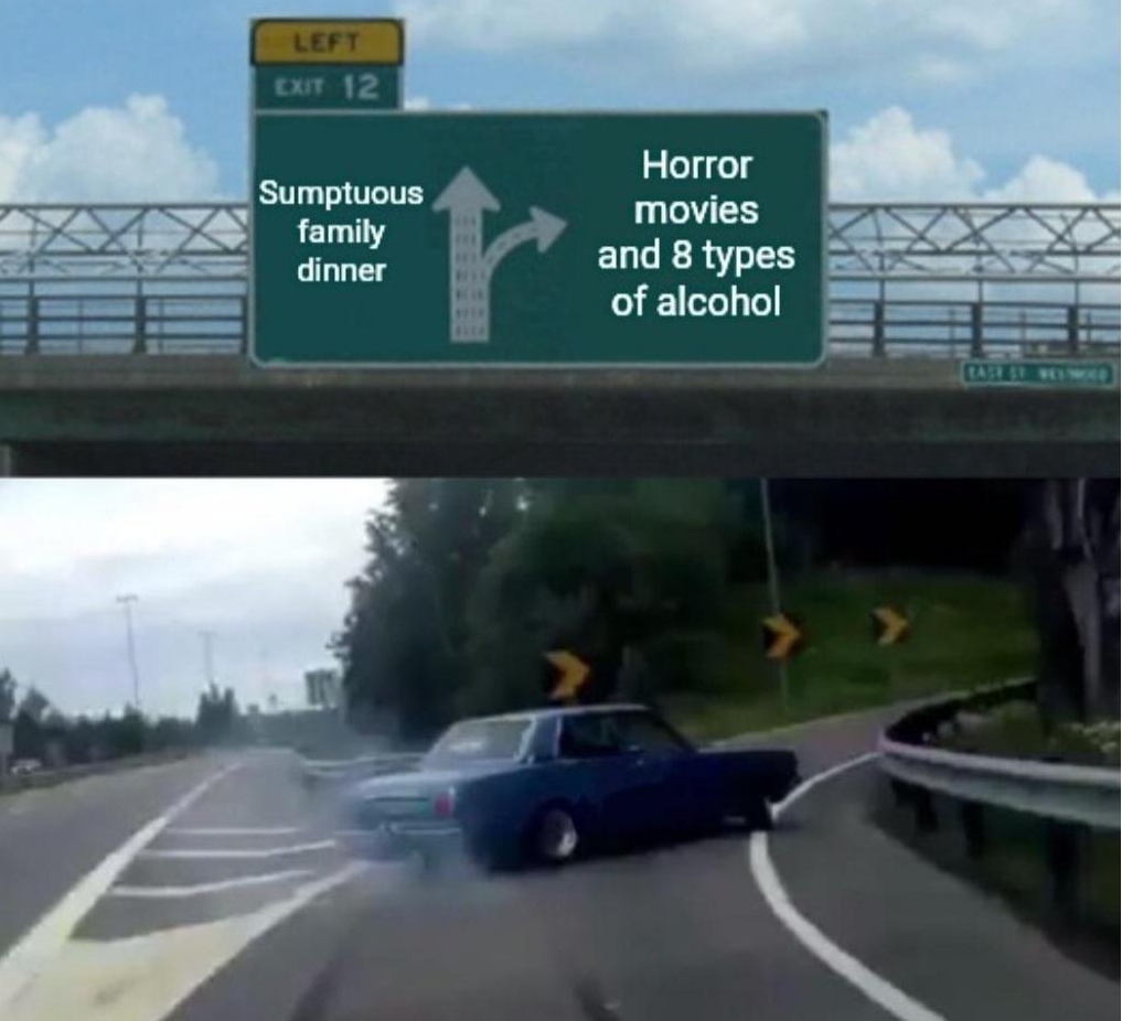 Horror movies and 8 types of alcohol