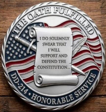 THE OATH FULFILLED I DO SOLEMNLY SWEAR THAT I WILL SUPPORT AND DEFEND THE CONSTITUTION... DD-214 • HONORABLE SERVICE