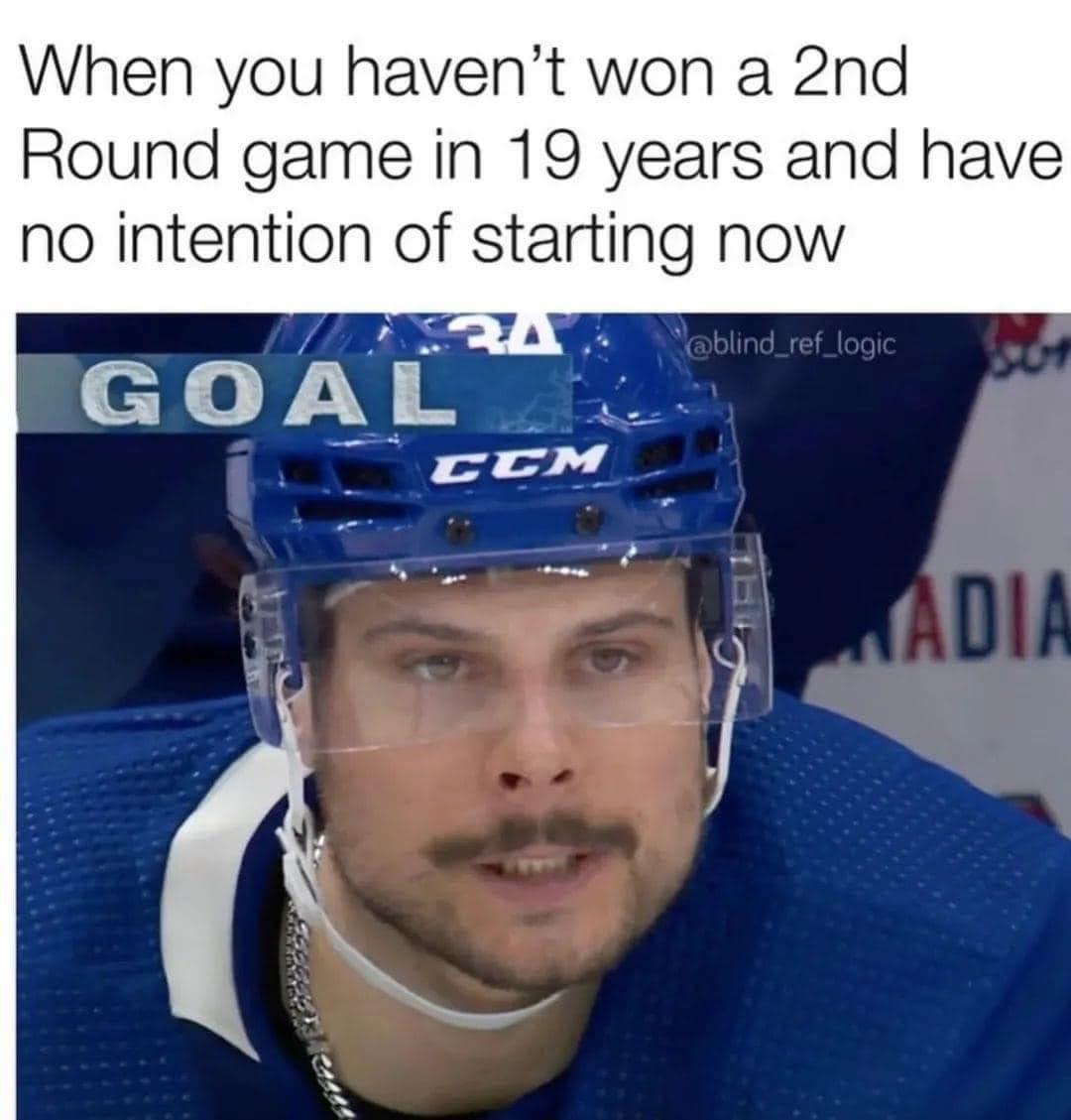 When you havent won a 2nd Round game in 19 years and have no intention of starting now