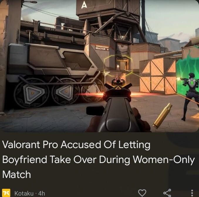 Valorant Pro Accused Of Letting Boyfriend Take Over During Women Only VElely o v