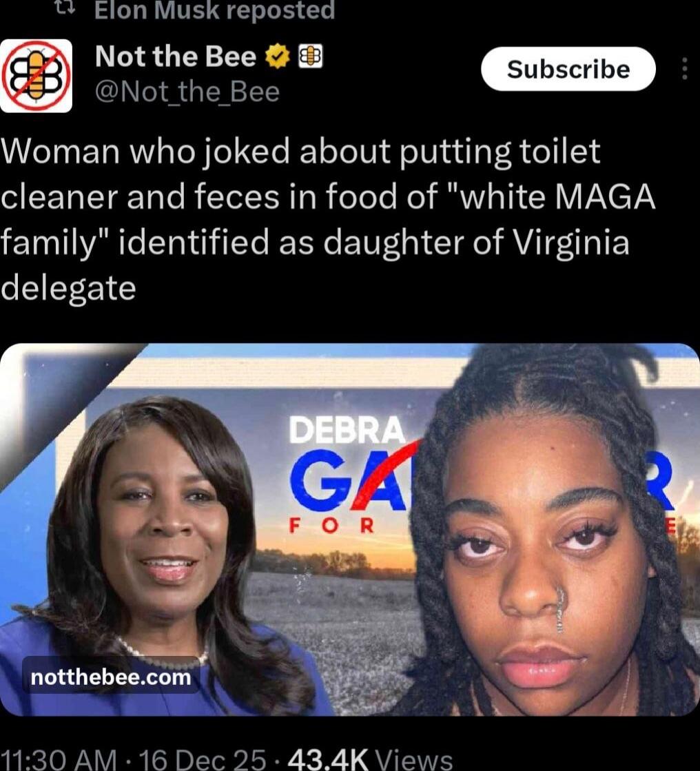 Woman who joked about putting toilet cleaner and feces in food of 