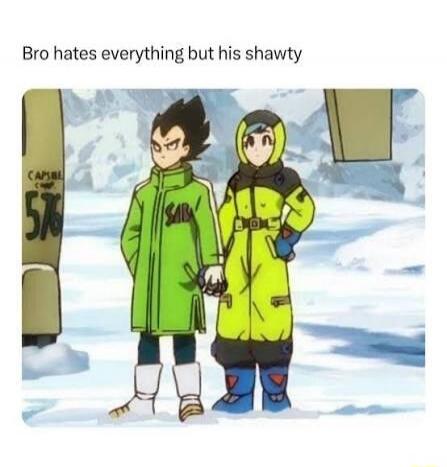 Bro hates everything but his shawty