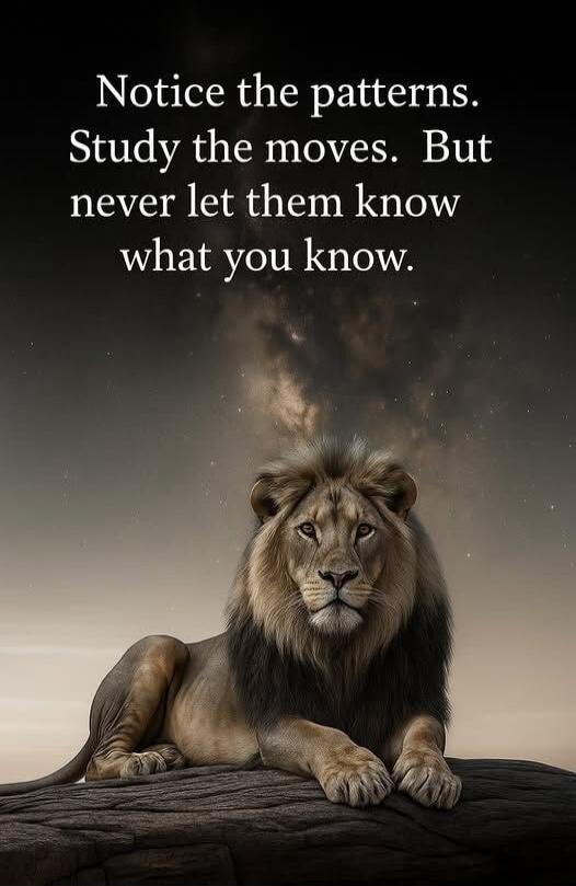 Notice the patterns. Study the moves. But never let them know what you know.