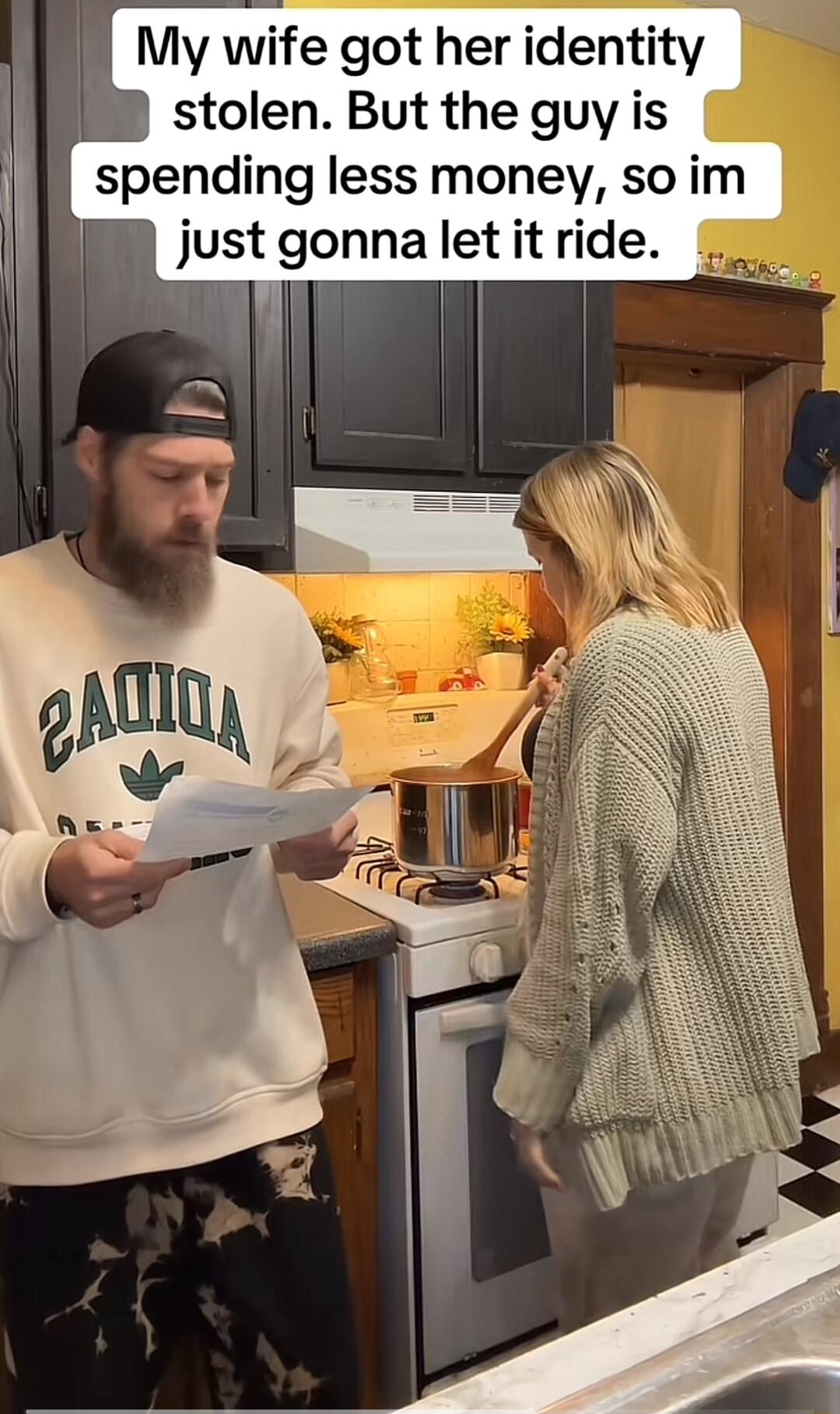 My wife got her identity stolen But the guy is
