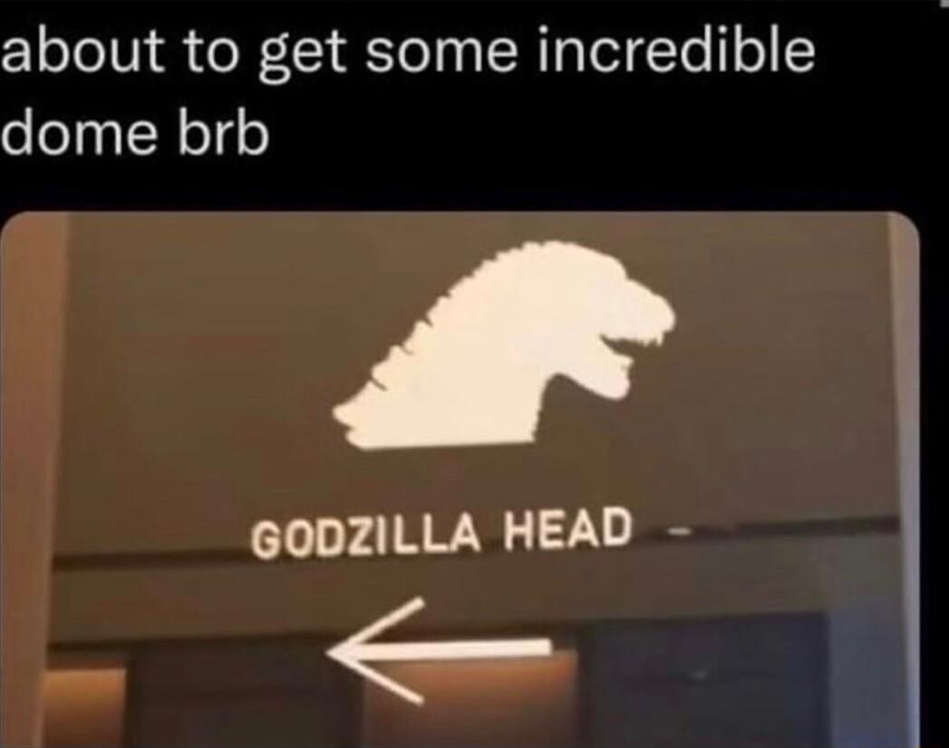 ZYoTelV ol Y Yol ya W TolYo 1o dome brb GODZILLA HEAD