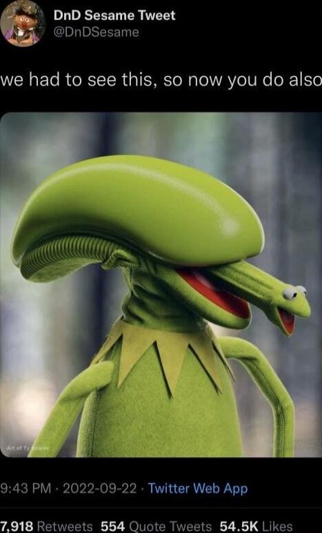 PUIEEEET R T DnDSesame WNaETe R O R TCR g R To Mool WAV oV e oR1 Ko 943 PM 2022 09 22 Twitter Web App 7918 Retweets 554 Quote Tweets 545K Likes