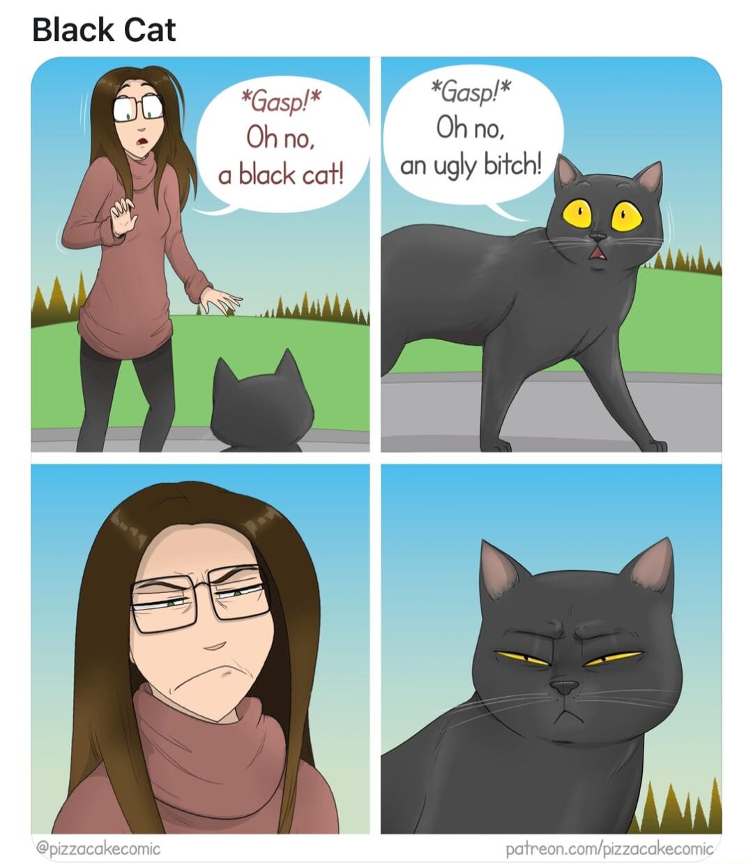 Black Cat Gaspl Gaspl Do Ohno ablackcat an ugly bitchl