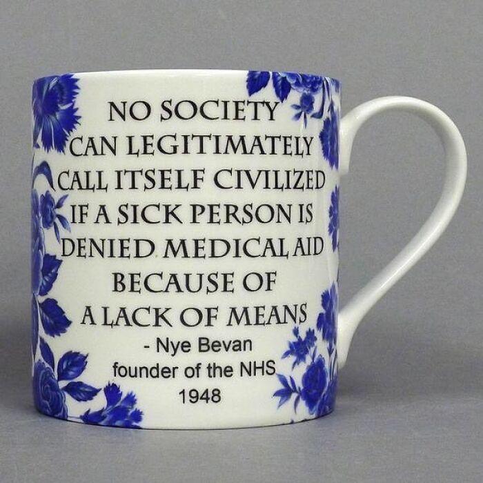 DENIED MEDICALAID BECAUSE OF ALACK OF MEANS Nye Bevan founder of the NHS 1948