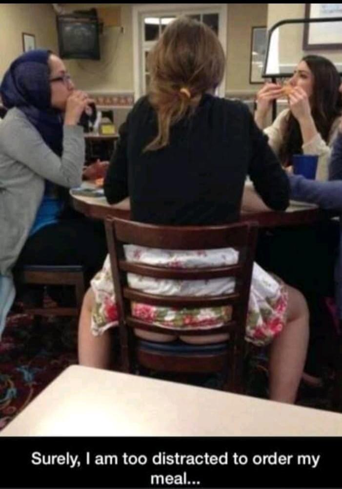 Surely, I am too distracted to order my meal...