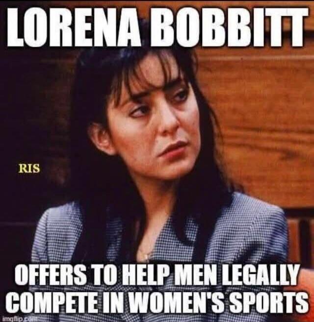 LORENA BOBBITT OFFERS TO HELP MEN LEGALLY COMPETE IN WOMEN'S SPORTS