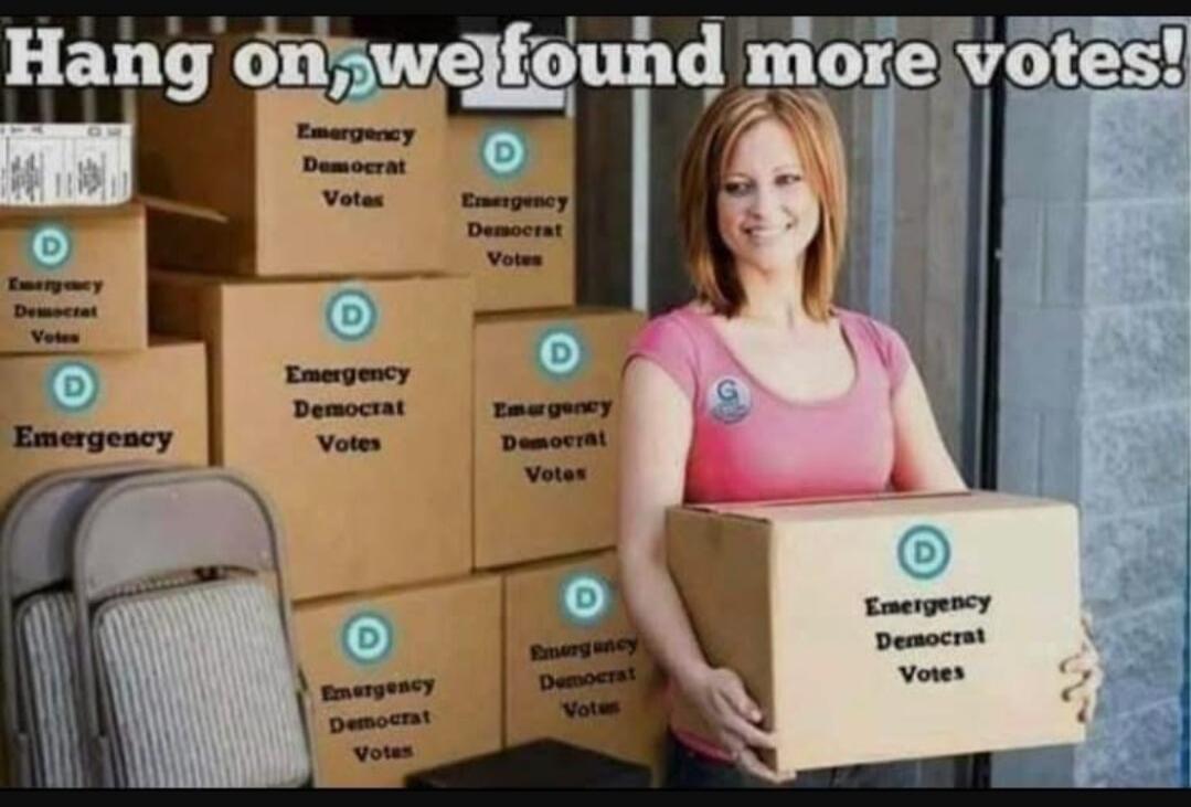 Hang on, we found more votes! Emergency Democrat Votes