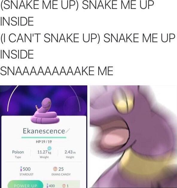 SNAKE ME UP SNAKE ME UP INSIDE Il CANT SNAKE UP SNAKE ME UP INSIDE SNAAAAAAAAAKE ME Ekanescence We1919