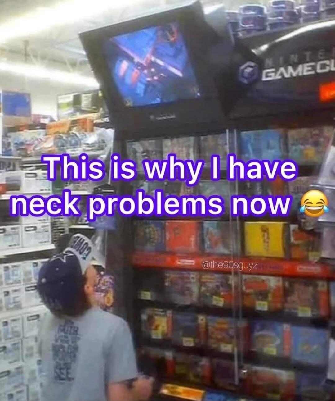 This is why I have neck problems now 😂