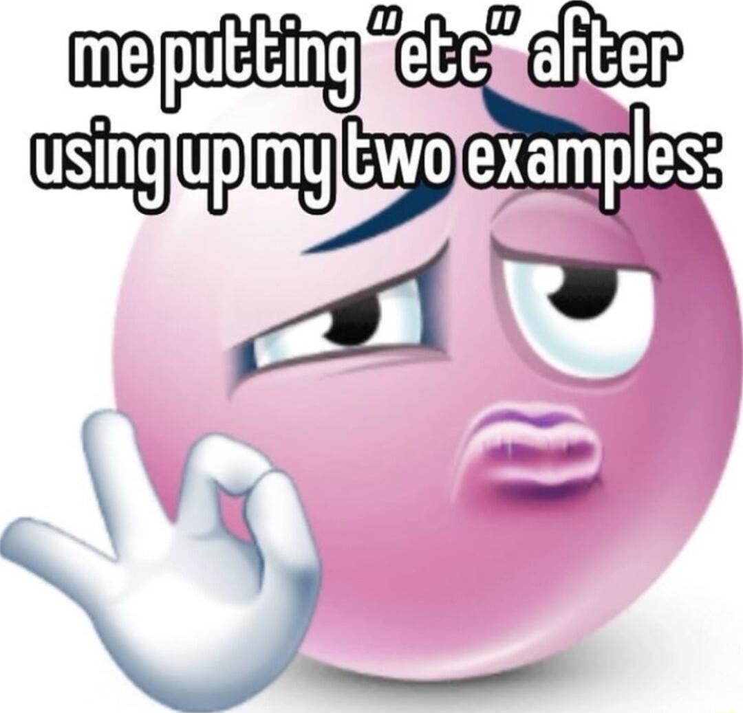 etc examples N
