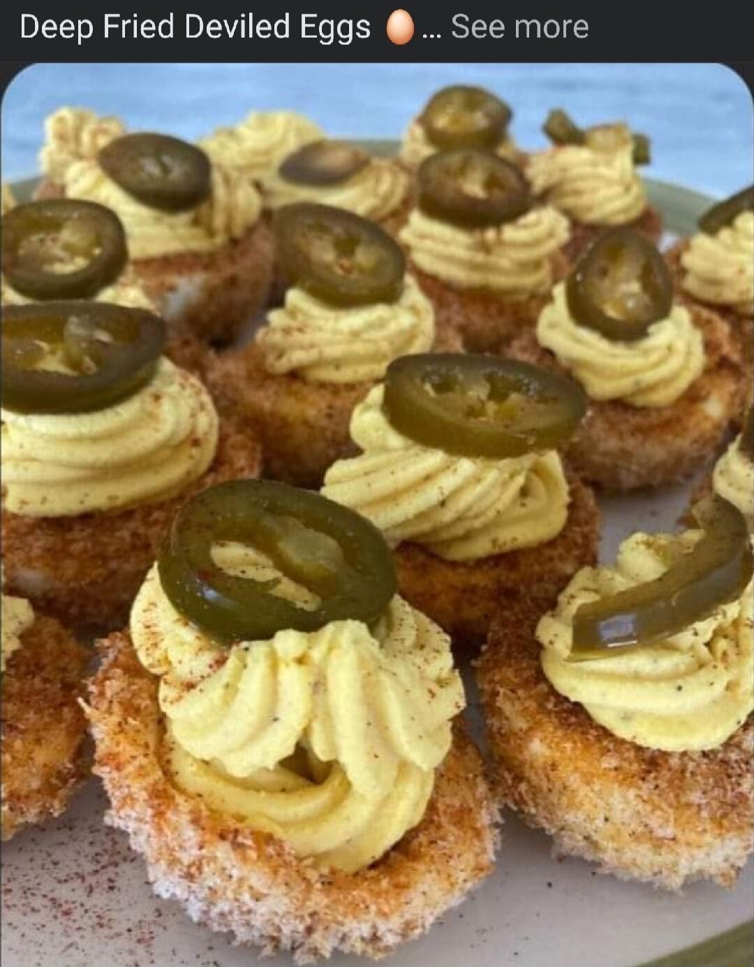 Deep Fried Deviled Eggs See more