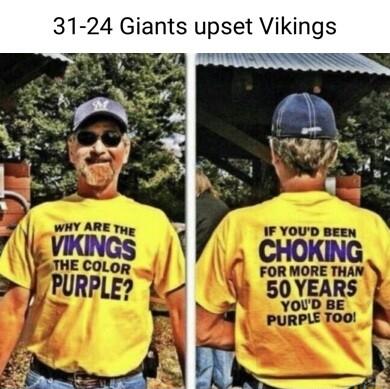 31 24 Giants upset Vikings 7R 7TV RIUOOORESRSSSSS