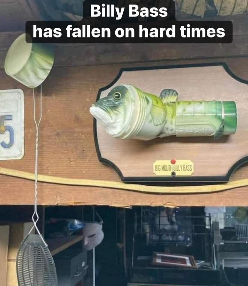 Billy Bass has fallen on hard times. BIG MOUTH BILLY BASS