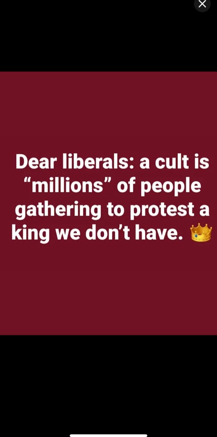 Dear liberals: a cult is 