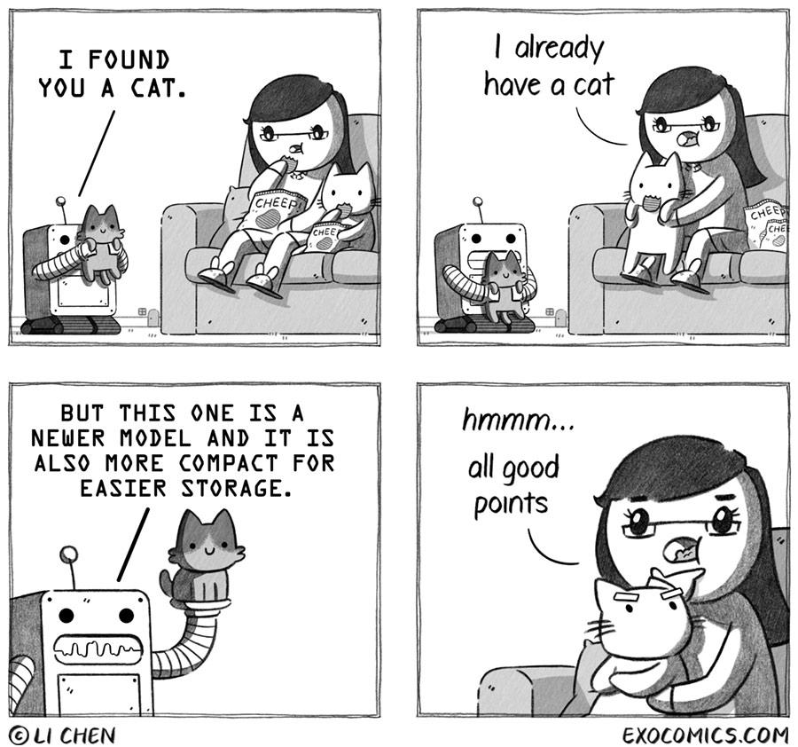 T I FOUND dready l have a cat BUT THIS ONE IS A NEWER MODEL AND IT IS ALSO MORE COMPACT FOR EASTER STORAGE CHEN EXOCOMICSCOM