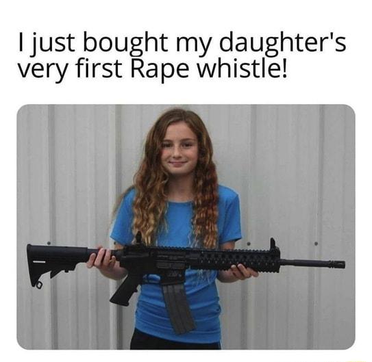 just bought my daughters very first Rape whistle