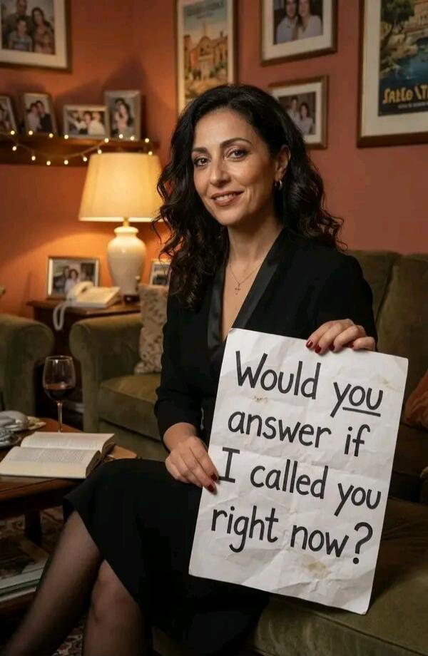 Would you answer if I called you right now?