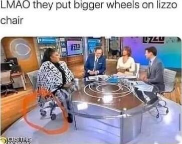 AQ they put bigger wheels on lizzo