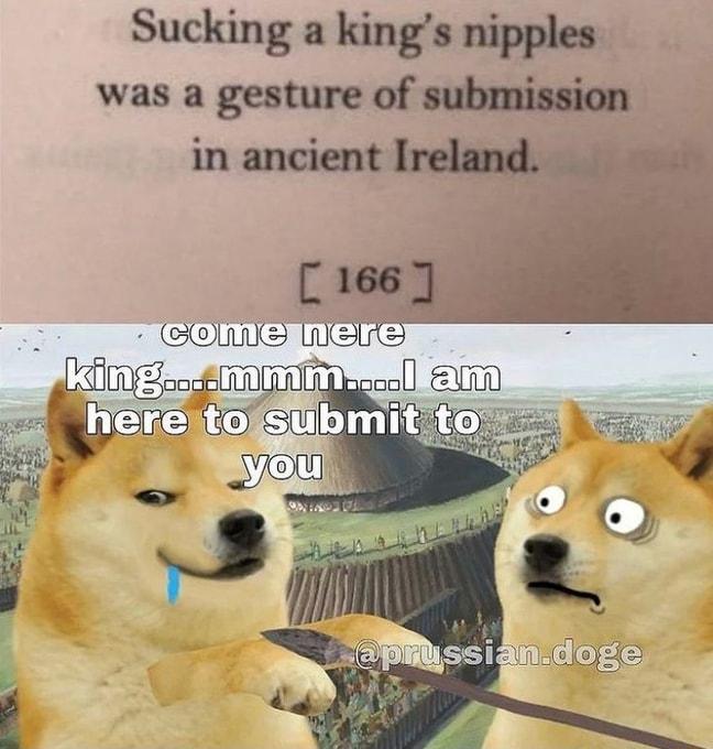 Sucking a kings nmples