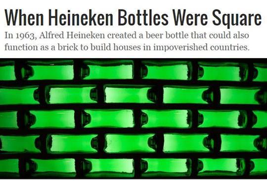 When Heineken Bottles Were Squ