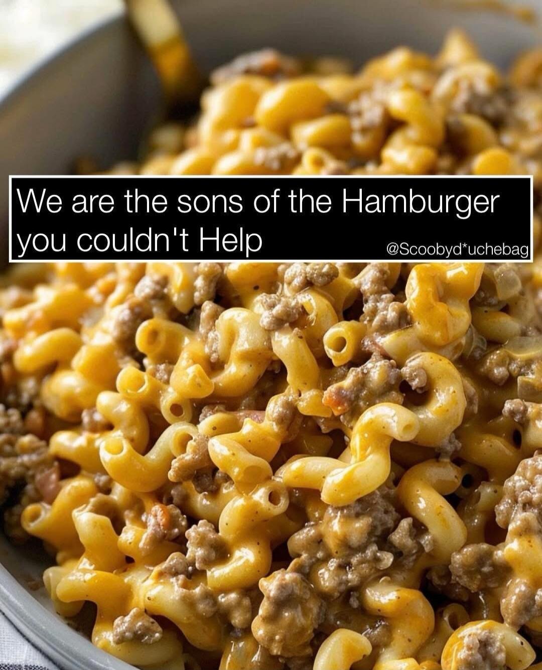 We are the sons of the Hamburger you couldn't Help
@Scoobyduchebag
