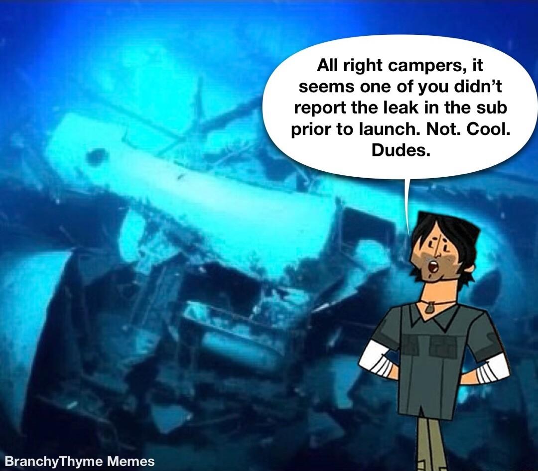 BranchyThyme Memes Al right campers it seems one of you didnt report the leak in the sub prior to launch Not Cool Dudes
