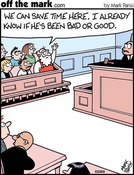 off the mark.com by Mark Parisi
We can save time here. I already know if he's been bad or good.
©2009
Mark Parisi