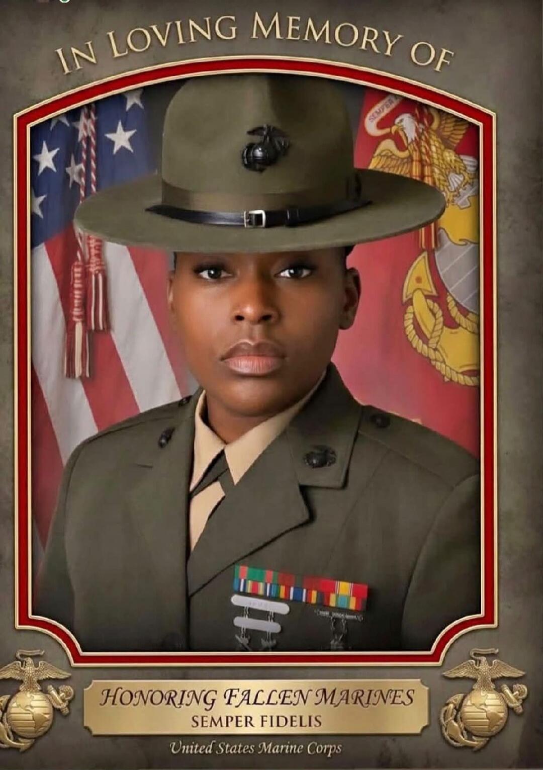 In Loving Memory of. Honoring Fallen Marines. Semper Fidelis. United States Marine Corps.