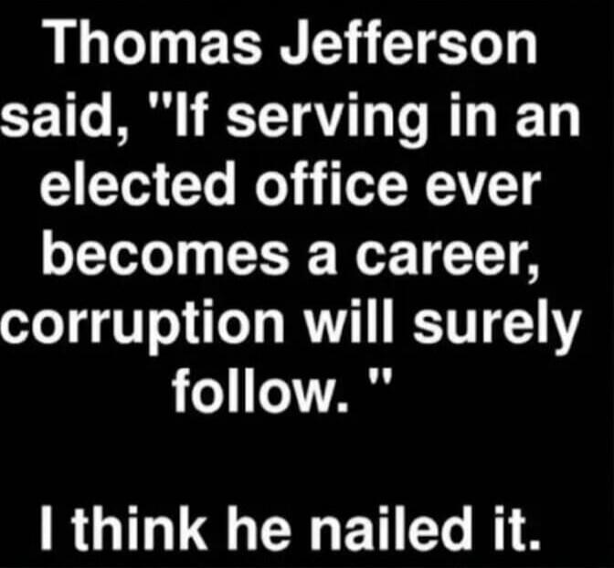 Thomas Jefferson said, 