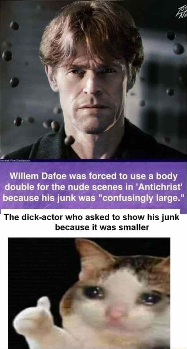 L A IET R E G ERVEER TG RGRTETRE N Tl 1 LI R T G R IT CRSEL CER LG T T LU TR RS UTEERL LTI T A BT TR The dick actor who asked to show his junk because it was smaller