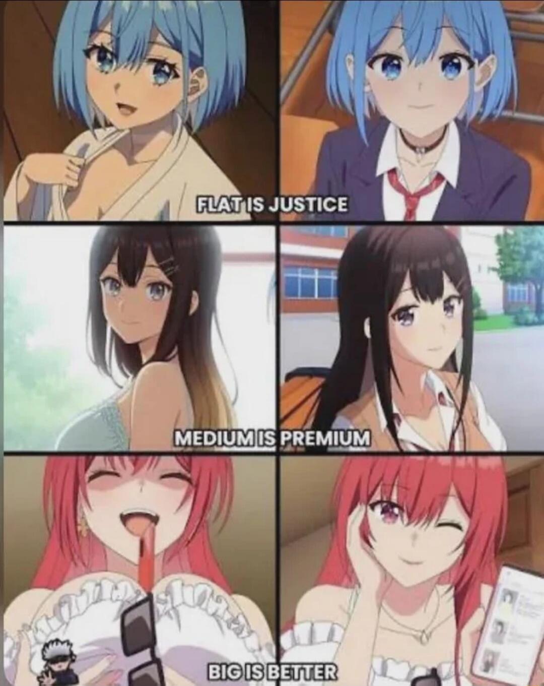 FLAT IS JUSTICE
MEDIUM IS PREMIUM
BIG IS BETTER