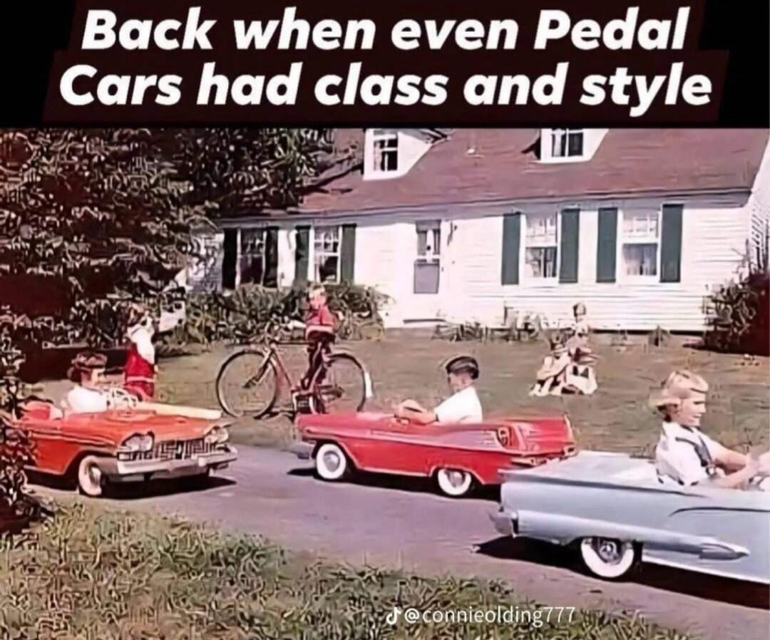 Back when even Pedal Cars had class and style