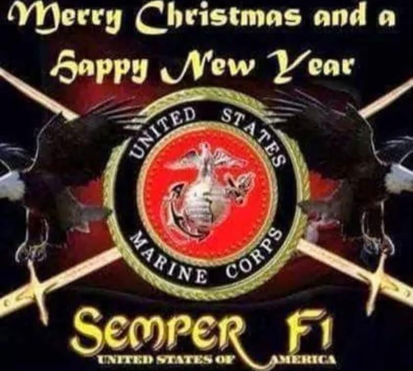 Merry Christmas and a Happy New Year United States Marine Corps Semper Fi United States of America