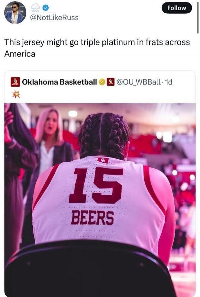 This jersey might go triple platinum in frats across America