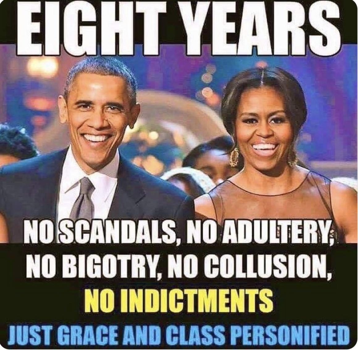 EIGIII YEABS fi NOSCANDALS NO ADULTERY 2 NO BIGOTRY NO COLLUSION NO INDICTMENTS JUST GRACE AND CLASS PERSONIFIED