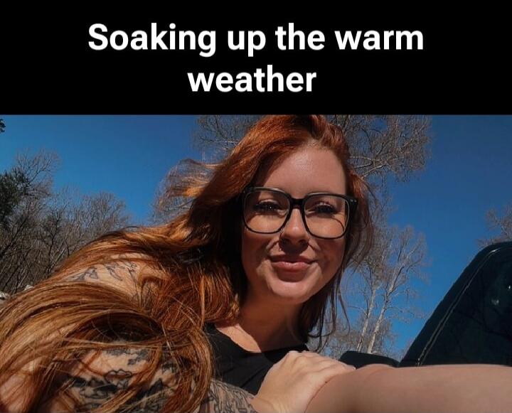 Soaking up the warm weather