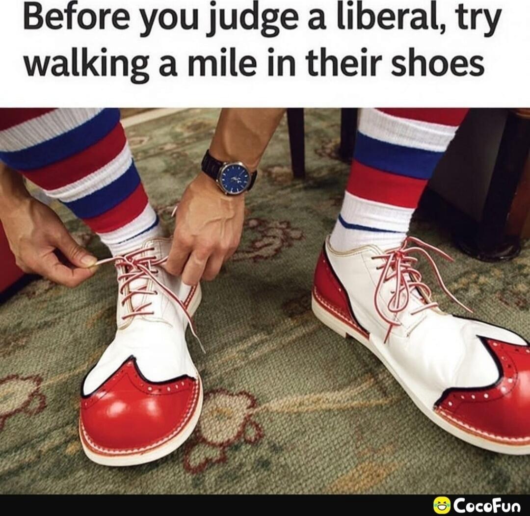 Before you judge a liberal, try walking a mile in their shoes