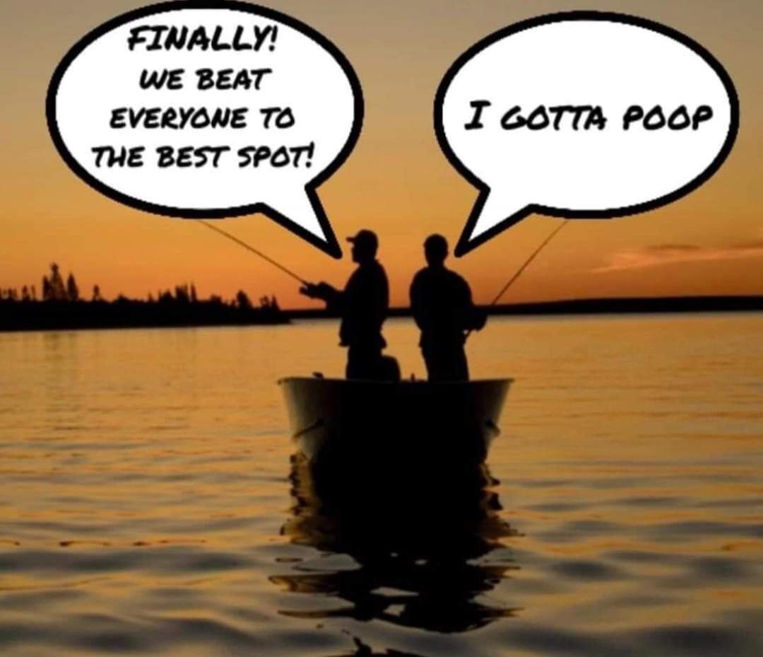 FINALLY! WE BEAT EVERYONE TO THE BEST SPOT! I GOTTA POOP